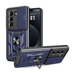 GENERICO - Case Funda Antishock para INFINIX HOT 60 PRO PLUS - Protector Cámara Azul