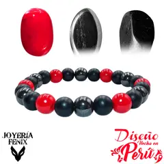 JOYERIA FENIX - Pulsera Triple Protección Ónix - Joyería Fénix