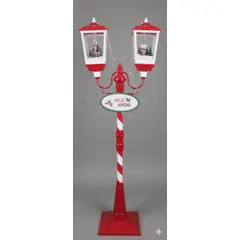 GENERICO - Faro Navideño DOBLE 185Cm Con Música Y Luz