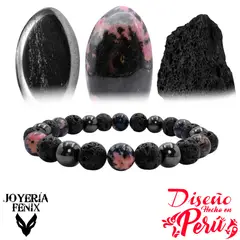 JOYERIA FENIX - Pulsera Triple Protección Volcánica - Joyería Fénix