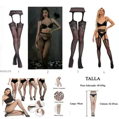 GENERICO - 1 pantys Lenceria medias coco sexy malla para fiesta