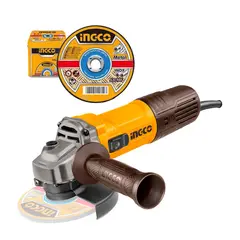 INGCO - Amoladora Angular 1100w 5 +100 Discos Mcd10115100-ag110028
