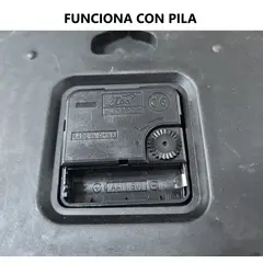 GENERICO - Reloj de pared de 27cm a pila AA - Pavo real - NEGRO