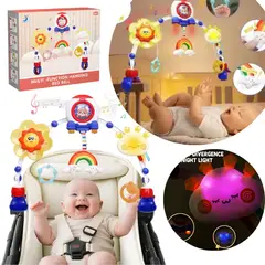 GENERICO - Juguete Didactico Arco de Actividades Musical para Cuna y Cochecito Azul