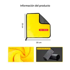 GENERICO - Toallas De Microfibra Multiusos 30 X 30Cm Pack x 5 Unidades