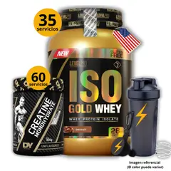 UNIVERSE NUTRITION - Proteína Iso gold whey de 1kg Chocolate + Creatina DY de 300gr + regalos
