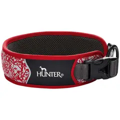 HUNTER - Collar para Perro Divo Reflect RojoGris XL