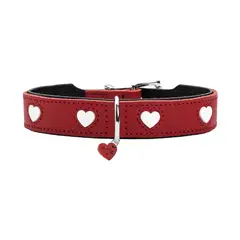 HUNTER - Collar para Perro Love RojoNegro 65 L