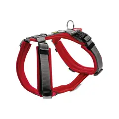 HUNTER - Arnes para Perro Maldon RojoGris XS