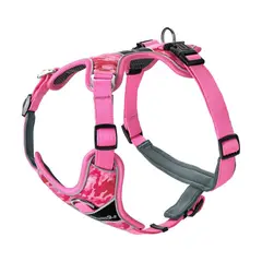HUNTER - Arnés para Perro Divo Camouflage Rosa Claro L
