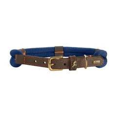 HUNTER - Collar para Perro Malia Azul OscuroMarrón Oscuro L
