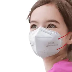 R&G - Mascarilla KN95 Niños Earloop Rojo Caja x 15 und
