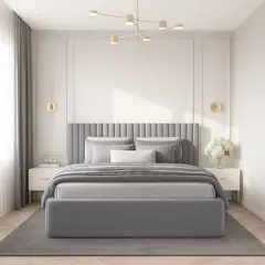 GENERICO - CAMA BOX TARIMA JUN 2 PLAZAS PLOMO