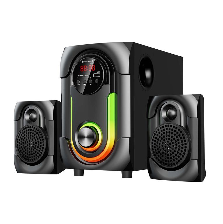 Parlante 2.1 Halion HA-K42 Ringo Subwoofer 4” USB SD BT FM 80W