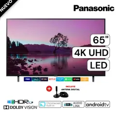 PANASONIC - Televisor 65 TC-65FX600W Smart TV 4K UHD LED + Antena Digital