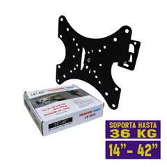 GENERICO - Soporte de TV Articulado Reclinable 14 a 42 Pulgadas y 36 Kgs