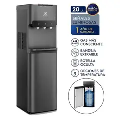 ELECTROLUX - Dispensador de Agua Pure Sense con Botellón Oculto Negro ED30SRBL