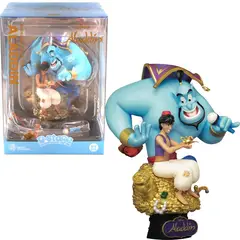 DISNEY CLASICOS - Estatua Aladino Genio lámpara Abu - Disney Aladdin DS-075