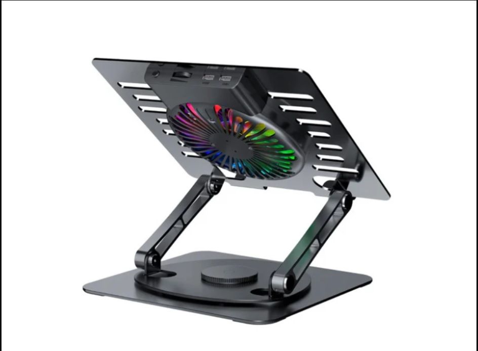 BASE ALUMINIO SOPORTE LAPTOP STAND ALUMINIO TE-7132N RGB