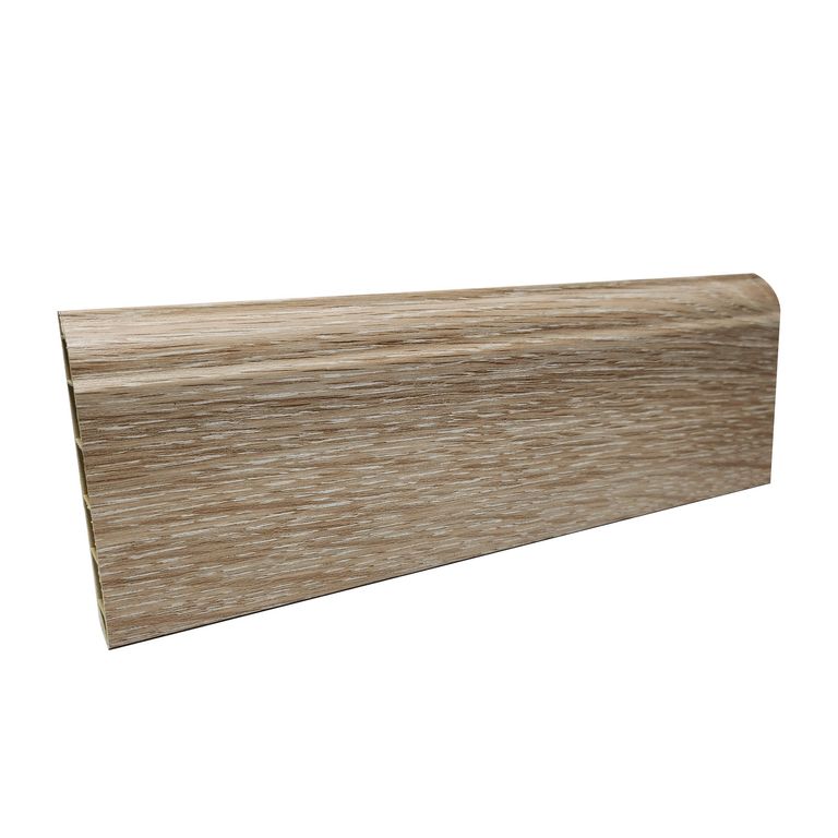 Zocalo PVC Roble Beige 8cm alto Listón 240cm