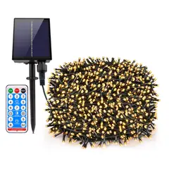 ARTEZA - Luces de Guirnalda Navideña Solar Recargable para Exteriores 9 Metros