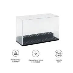 S&T - Caja Acrílica de Exhibición MB-17 2 Niveles Base Negra