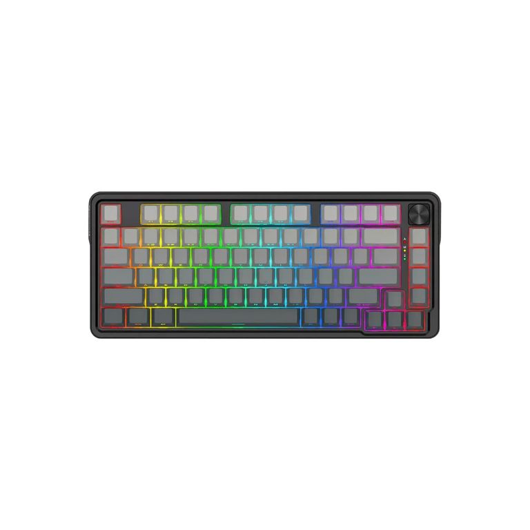 Teclado Gamer Ucal Pro RGB Us Tri-modo K673 Negro Degradado