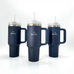 SHELTER - Pack 3 Pro Cup Navy Blue 1180ml 40oz de Acero Inoxidable