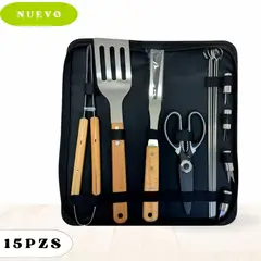 ICHIMATSU - Set Utensilios Parrillero x15 Pzas cEstuche