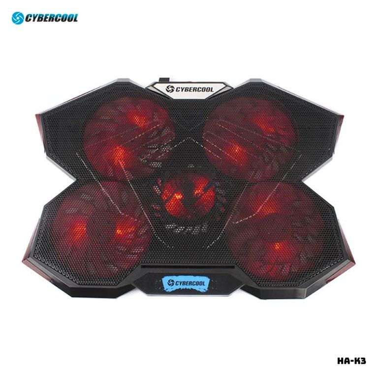 COOLER PARA LAPTOP CON 5 VENTILADORES - HA-K3