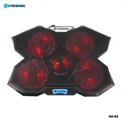 CYBERCOOL - COOLER PARA LAPTOP CON 5 VENTILADORES - HA-K3