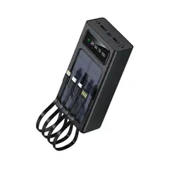 GENERICO - Cargador Portátil Solar Super S4 De 40000 mAh 4en1 Negro