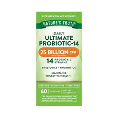 NATURE'S TRUTH - Prebióticos + Probióticos 25b Ufc 60 Capsulas Natures Truth