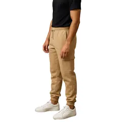 ENKI - Jogger Cargo Hombre Franela 201 - Buzo Urbano con Bolsillos - Calidez y Estilo Callejero