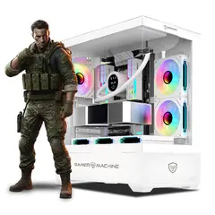 RYZEN - CPU GAMER 7 8700F 16GB DDR5 500GB RTX5060 8GB WHITE MI PC LISTA - MIPCLISTA COMPUTADORA