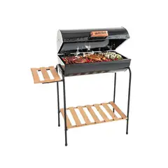 MR GRILL - Parrilla Cilíndrica con Tapa