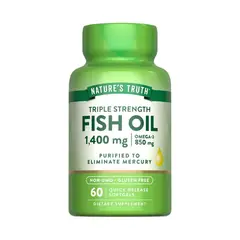 NATURE'S TRUTH - Omega 3 Fish Oil 1400mg Limón 60 Capsulas Natures Truth