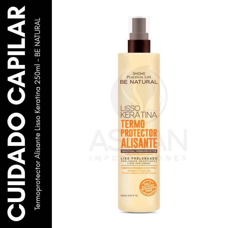 Termoprotector Alisante Lisso Keratina 250ml - BE NATURAL