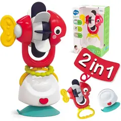 GENERICO - Juguete Sonajero de Pez 2 en 1 con Ventosa