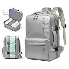 GENERICO - MOCHILA VIAJERA EXPANDIBLE PRO PARA EQUIPAJE DE MANO