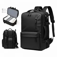 GENERICO - MOCHILA VIAJERA EXPANDIBLE PRO PARA EQUIPAJE DE MANO