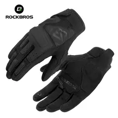 Rockbros - Guantes Deportivos Negros para Moto Talla M