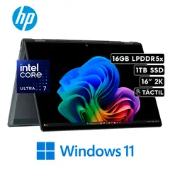 HP - LAPTOP OMNIBOOK X FLIP 16-AS0023DX - INTEL ULTRA 7 256V 16GB 1TBSSD 16″ 2K TACTIL W11