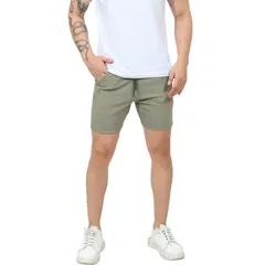 ENKI - Bermuda Hombre Tela Stone - Short Casual de Drill - Estilo Urbano y Máxima Frescura