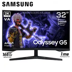 SAMSUNG - Monitor Odyssey G5 LS32CG552ELXPE 32 QHD 2K 165Hz 1Ms HDR.