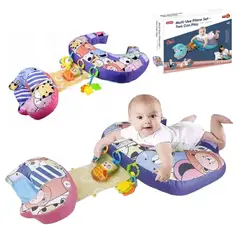 GENERICO - Juguete Sensorial Cojín Morado de Apoyo Multifuncional con Juguetes