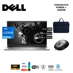 DELL - LAPTOP INSPIRON 15 3520 I7-1255U 16GB RAM 512GB SSD 15.6" FHD INTEL IRIS XE GRAPHIC FREE/UBUNTU