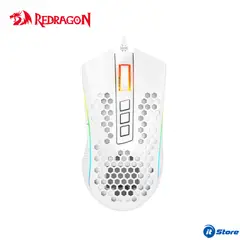 REDRAGON - Mouse STORM ELITE M988W-RGB White 8 Botones USB
