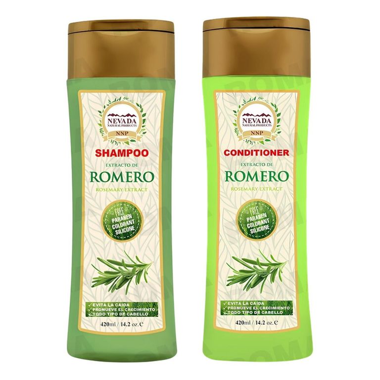 PACK SHAMPOO + ACONDICIONADOR DE EXTRACTO DE ROMERO 420ML NEVADA