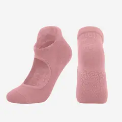 KAST PE - Medias Antideslizantes Grace Rosado de Yoga - Pilates - Gym